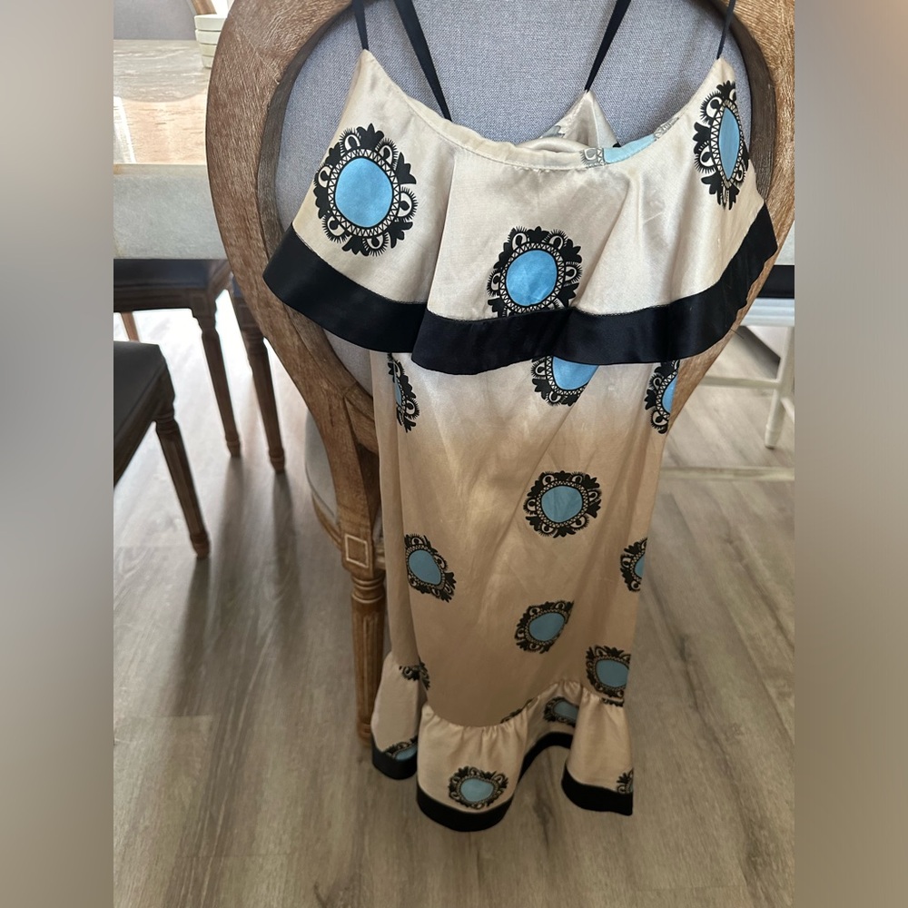 French Connection Silk dress champagne color